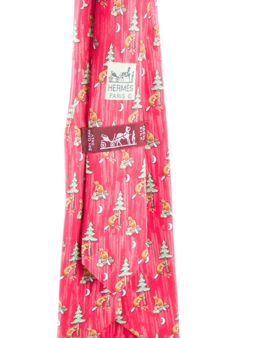 Hermès Silk Pattern Tie