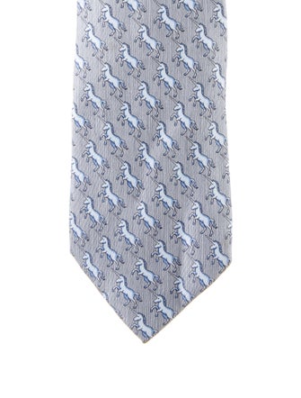 Hermès Silk Pattern Tie