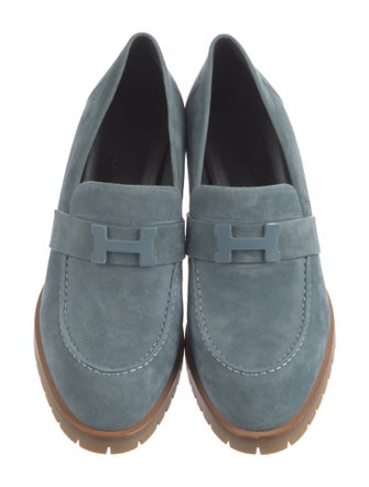 Hermès Foch 60 Suede Pumps