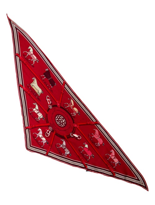 Hermès Couvertures et Tenues de Jour Silk Triangle Scarf