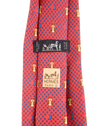 Hermès Patterned Tie