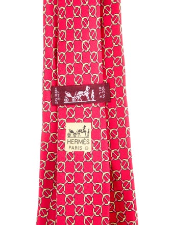 Hermès Patterned Tie