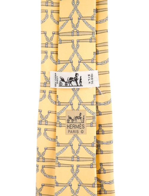 Hermès Patterned Tie