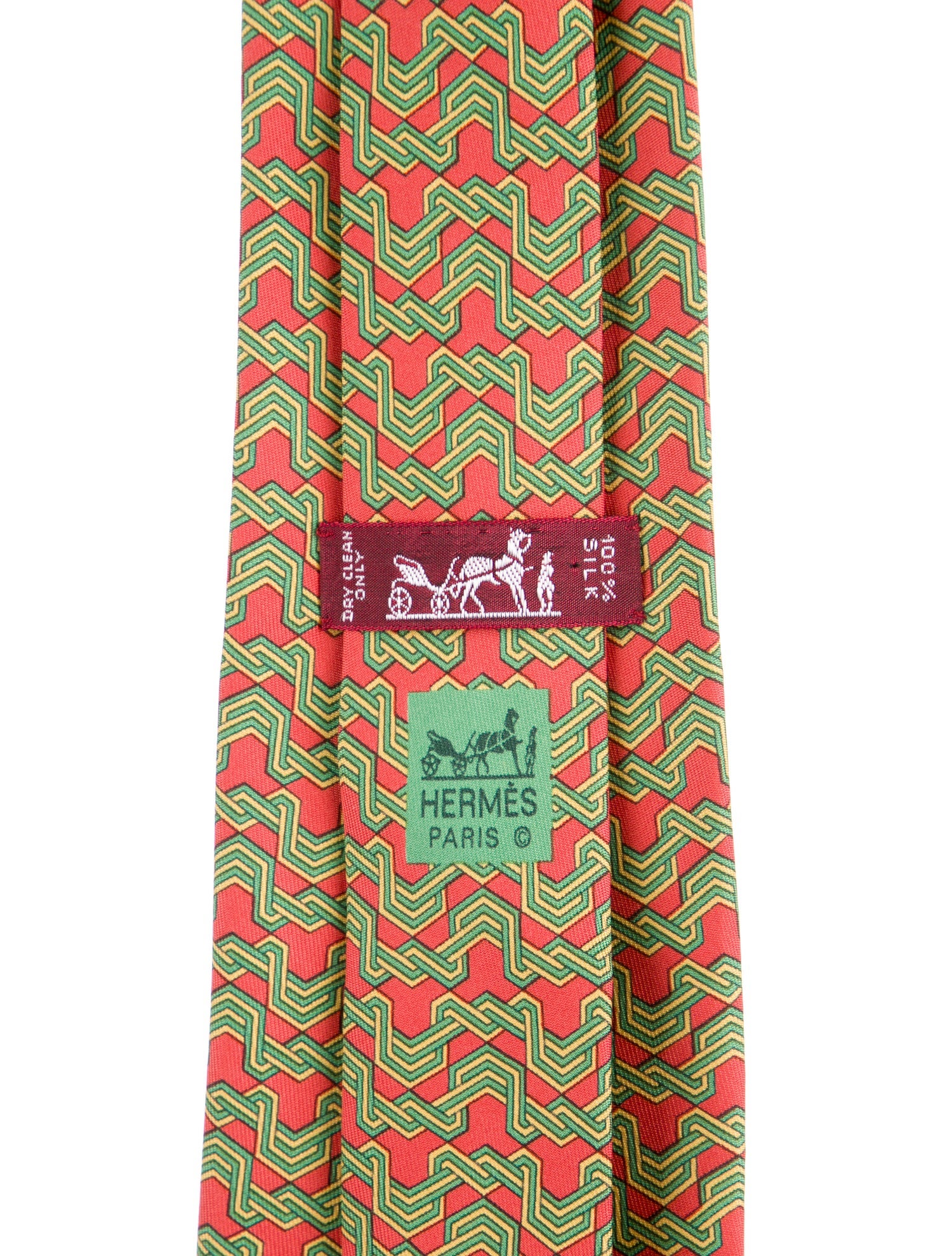 Hermès Patterned Tie