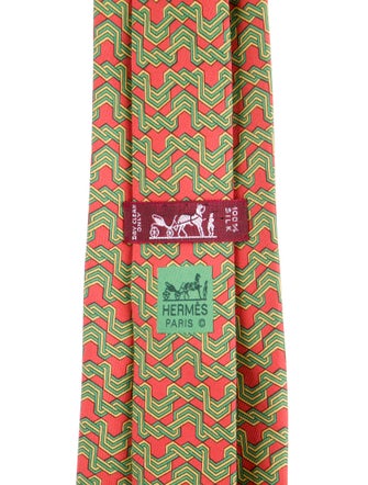 Hermès Patterned Tie