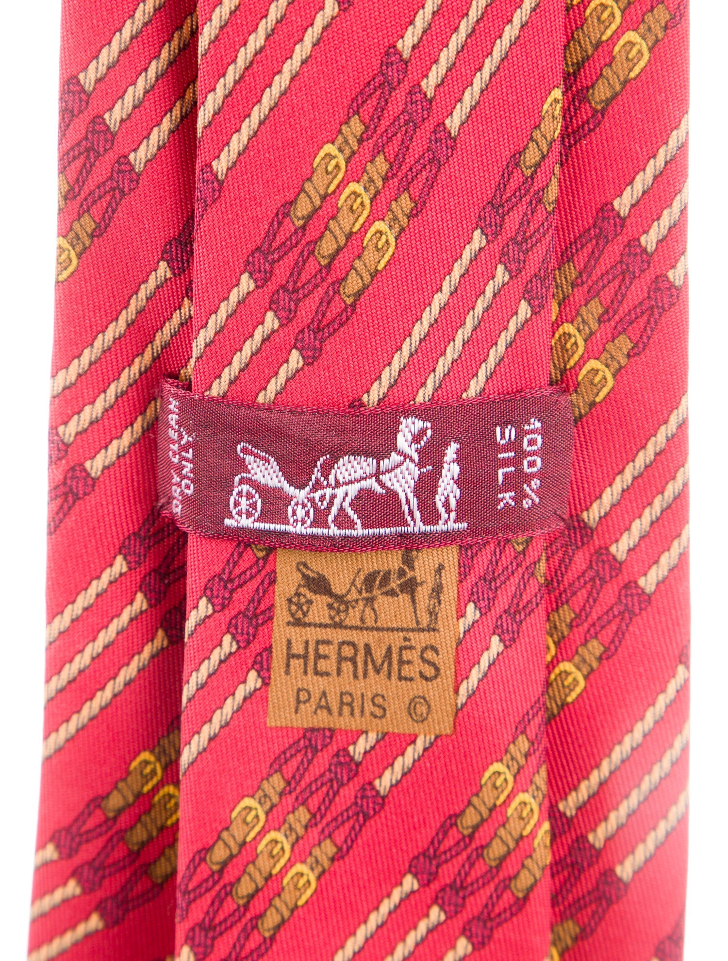 Hermès Silk Pattern Tie