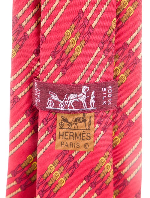 Hermès Silk Pattern Tie