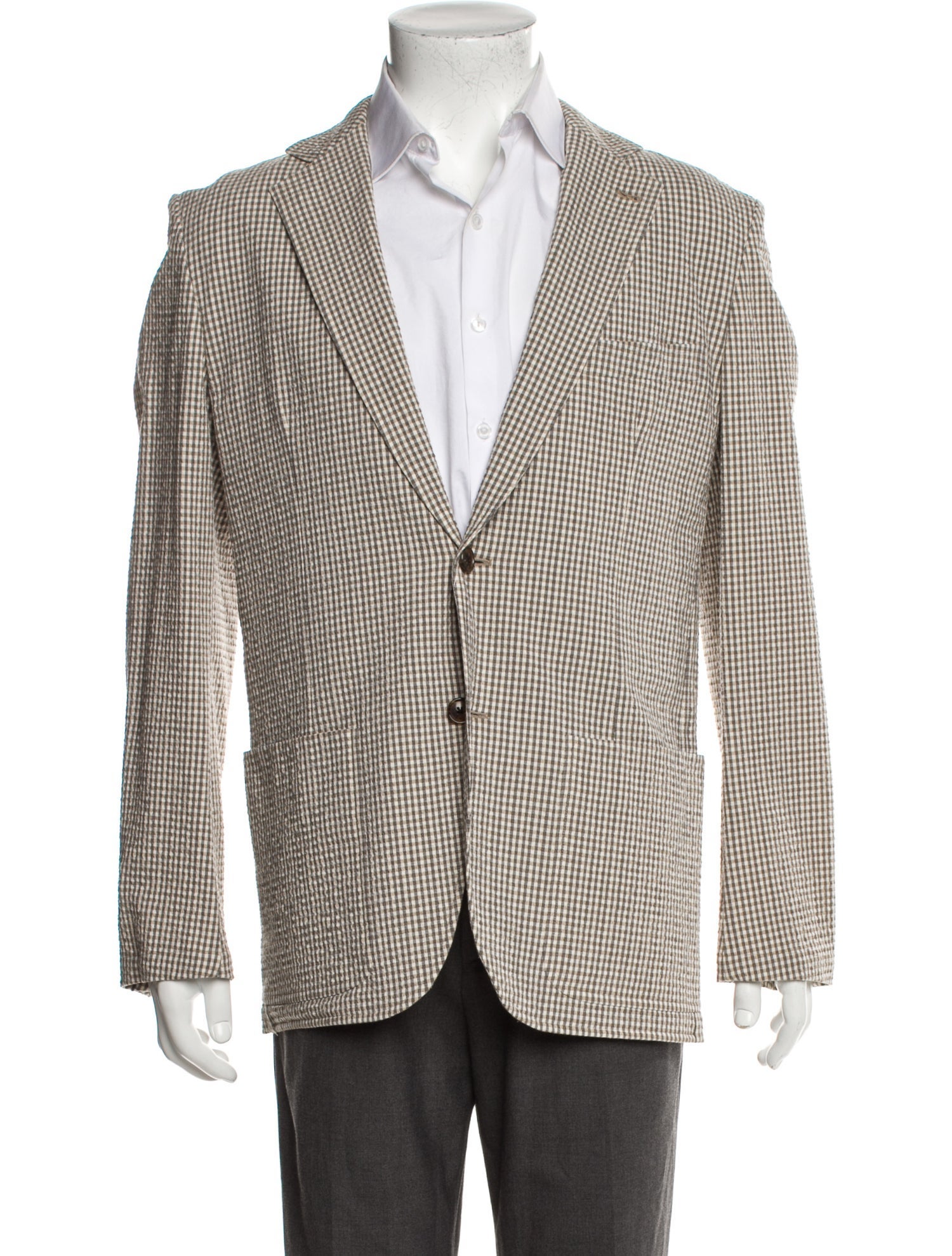 Hermès Plaid Print Blazer w/ Tags