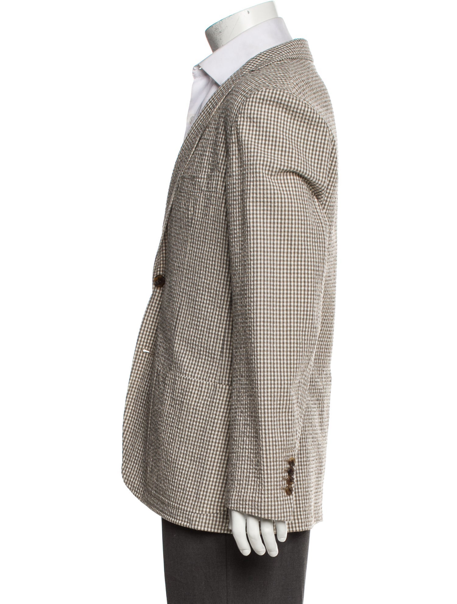 Hermès Plaid Print Blazer w/ Tags