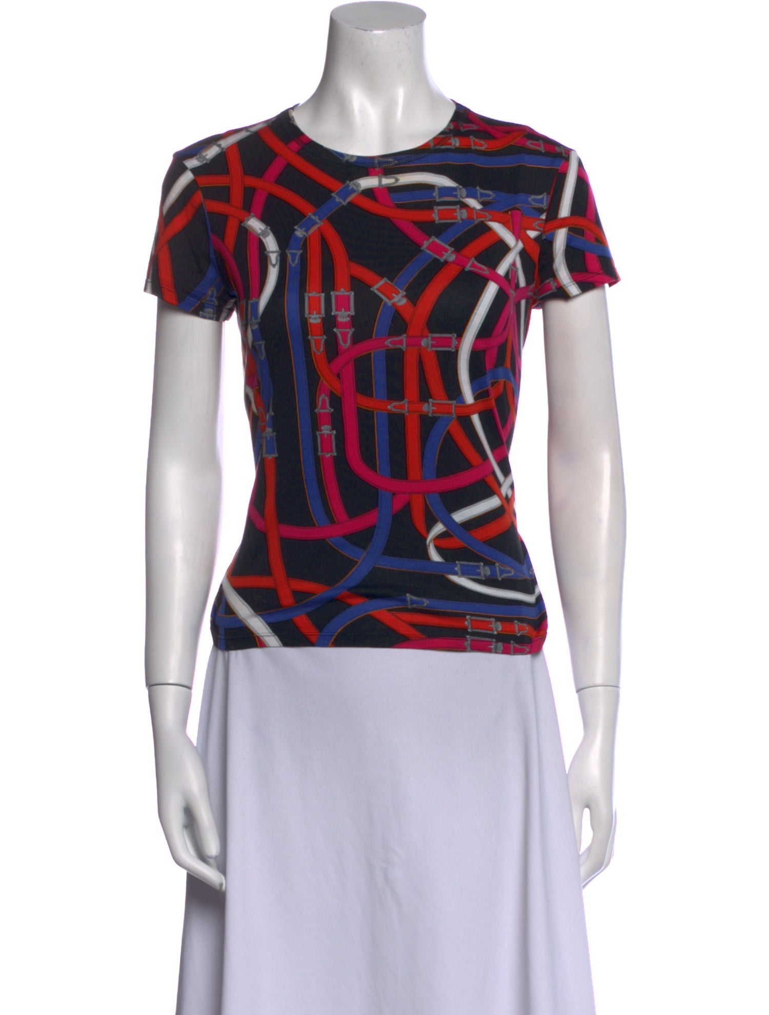 Hermès Printed Crew Neck T-Shirt