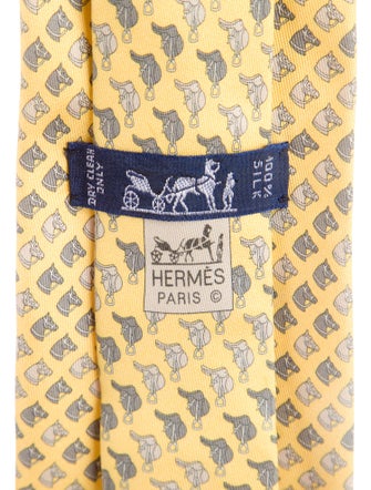 Hermès Silk Pattern Tie