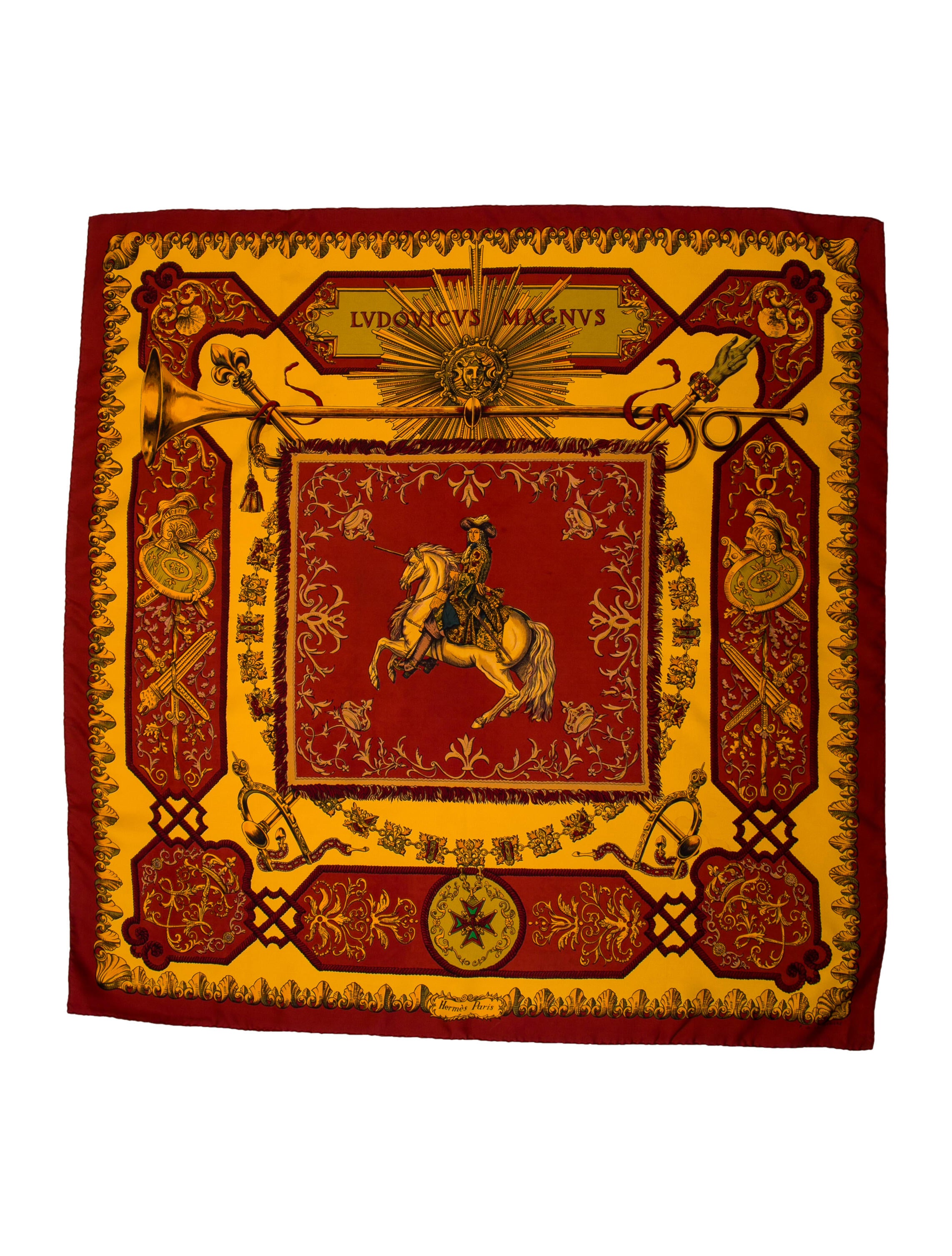 Hermès Ludovicus Magnus Silk Scarf