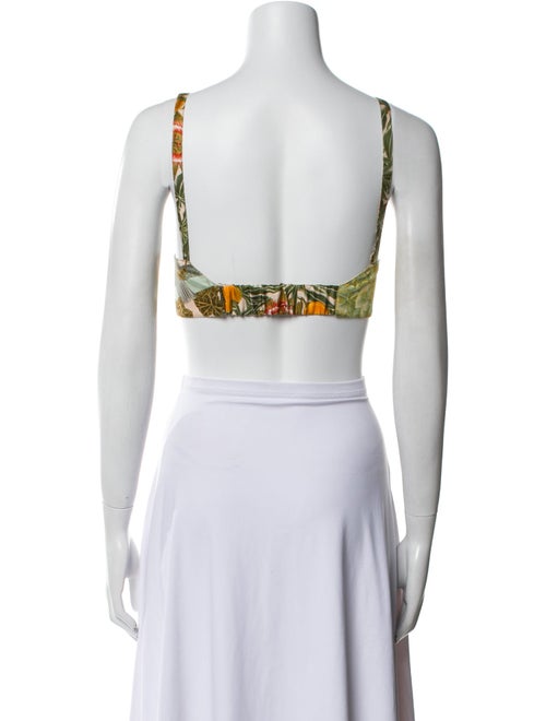 Hermès Silk Printed Crop Top