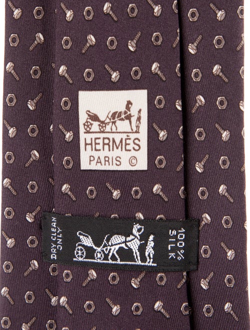 Hermès Silk Pattern Tie