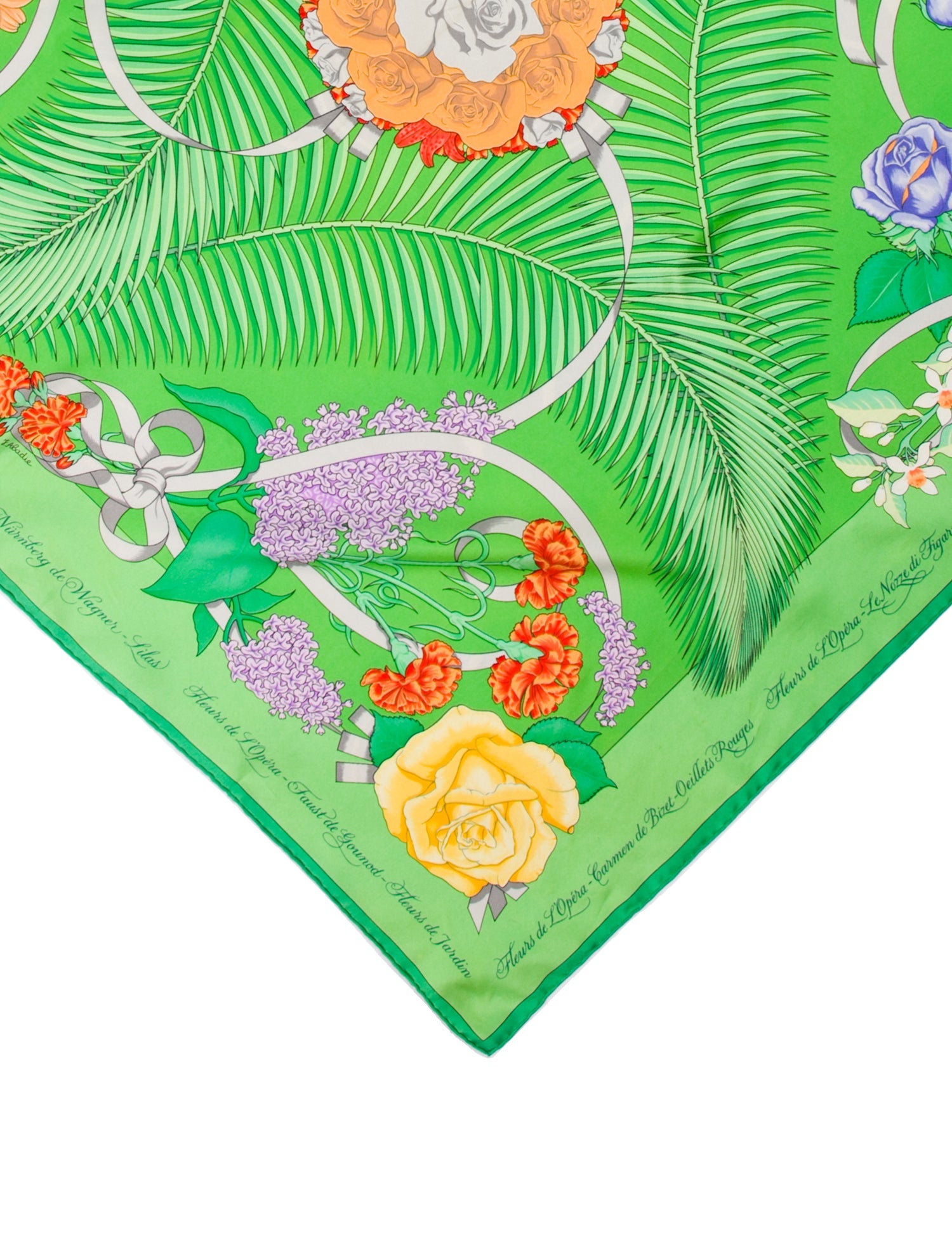 Hermès Fleurs de L’Opera Silk Scarf