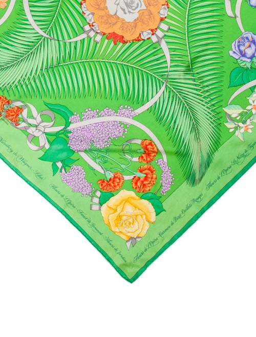 Hermès Fleurs de L’Opera Silk Scarf