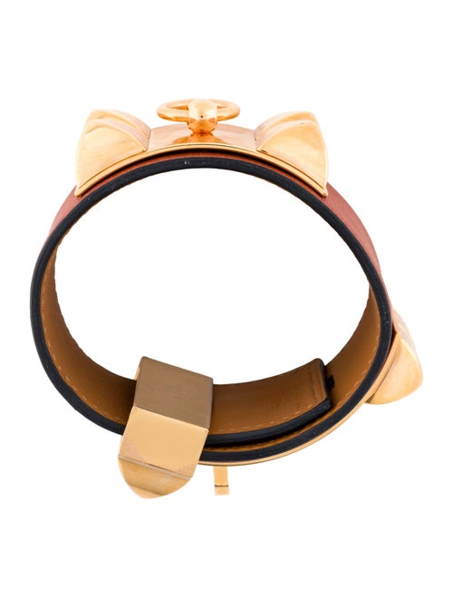 Hermès Leather Collier De Chien Wrap Bracelet