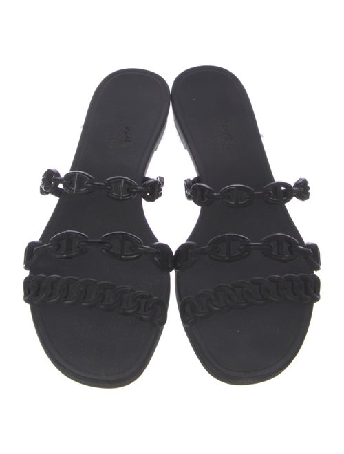 Hermès Rivage Chaîne d'Ancre Insignia Rubber Slides