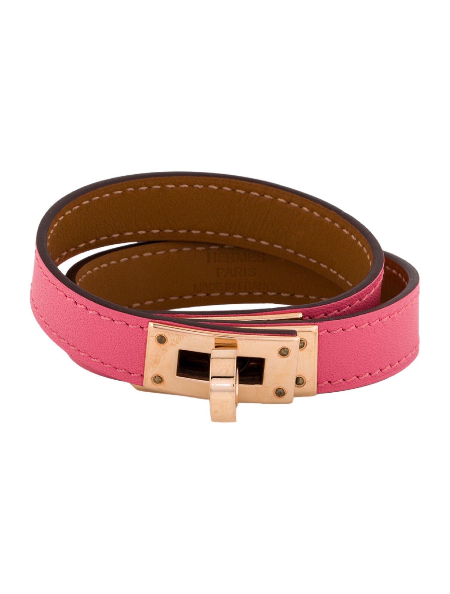 Hermès Leather Kelly Double Tour Wrap Bracelet