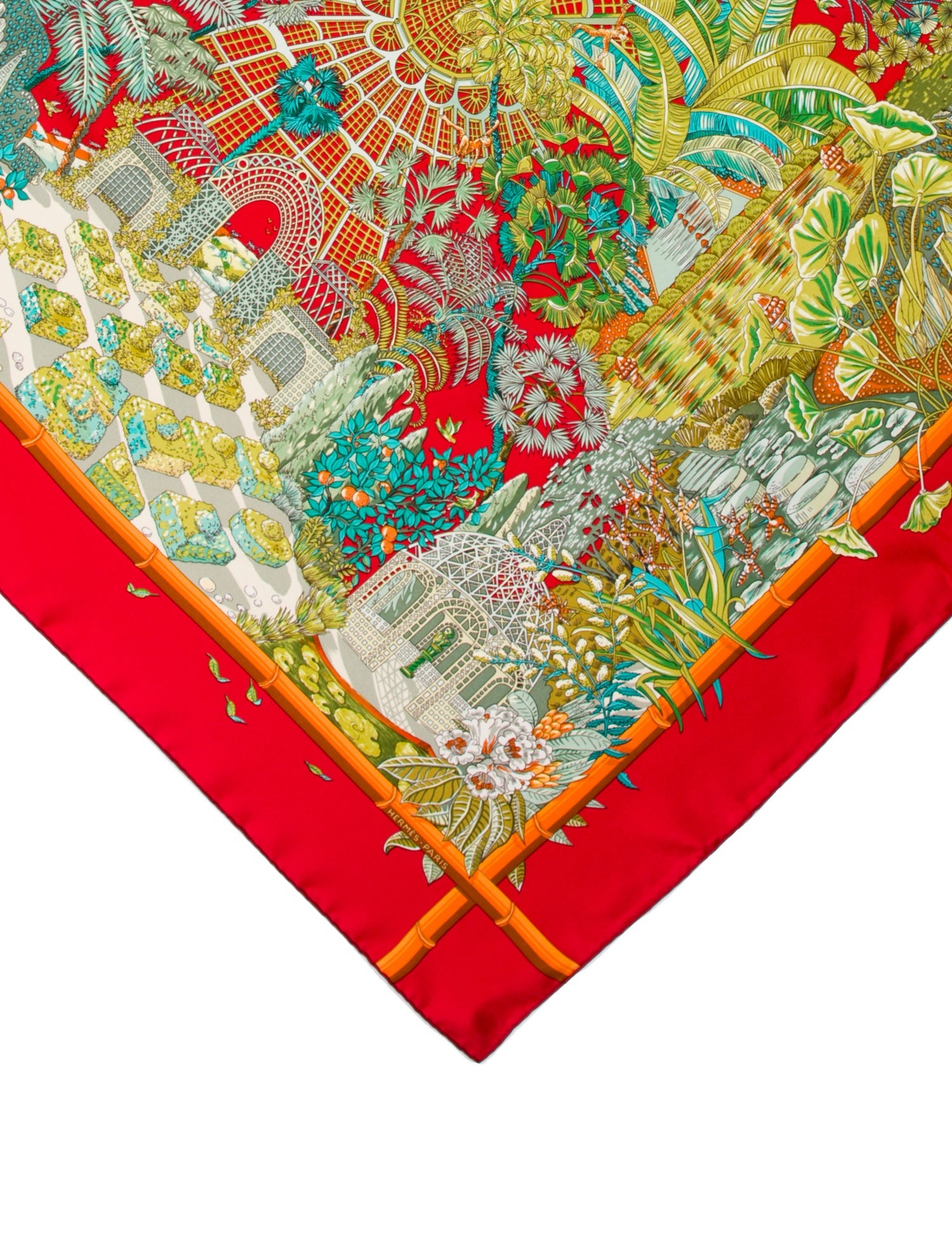 Hermès Jardins d'Hiver Silk Scarf