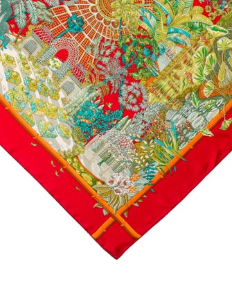 Hermès Jardins d'Hiver Silk Scarf