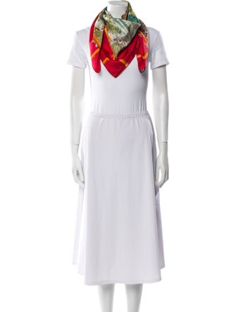 Hermès Jardins d'Hiver Silk Scarf