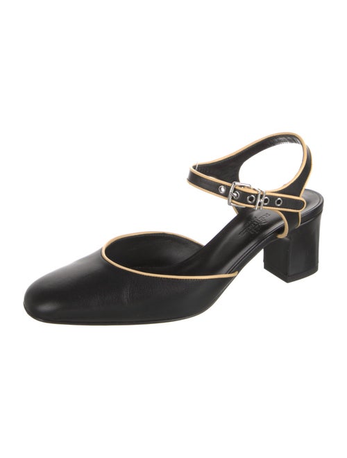 Hermès Kamilla 60 Leather Slingback Pumps