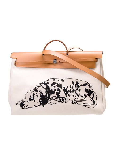 Hermès 2025 Toile 'Ullis' Herbag Zip Cabine 50