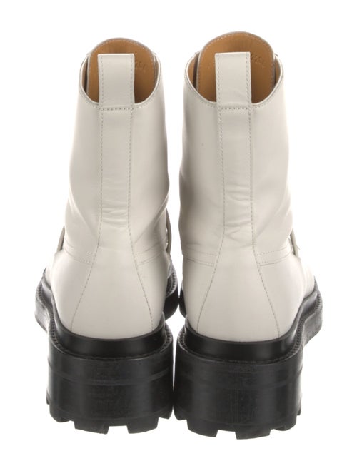 Hermès Funk Leather Combat Boots