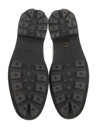 Hermès Funk Leather Combat Boots