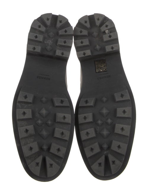 Hermès Funk Leather Combat Boots