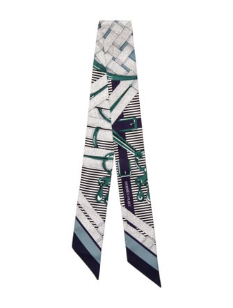 Hermès Mors a Jouets Chemise Twilly Silk Twilly Scarf