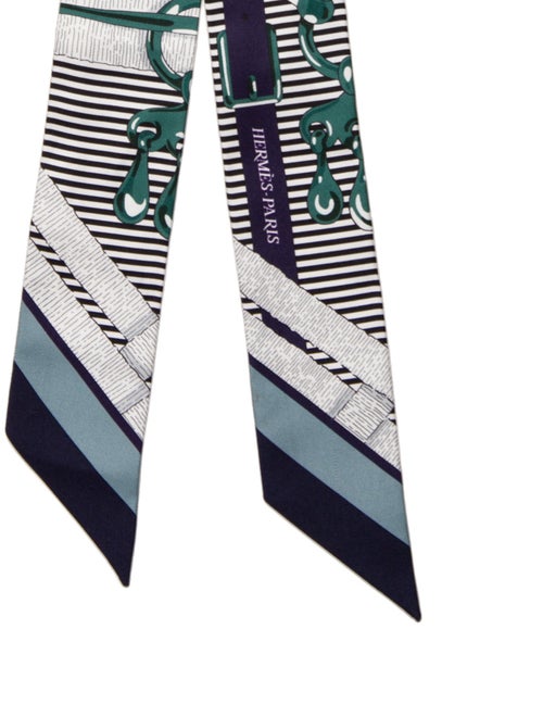 Hermès Mors a Jouets Chemise Twilly Silk Twilly Scarf