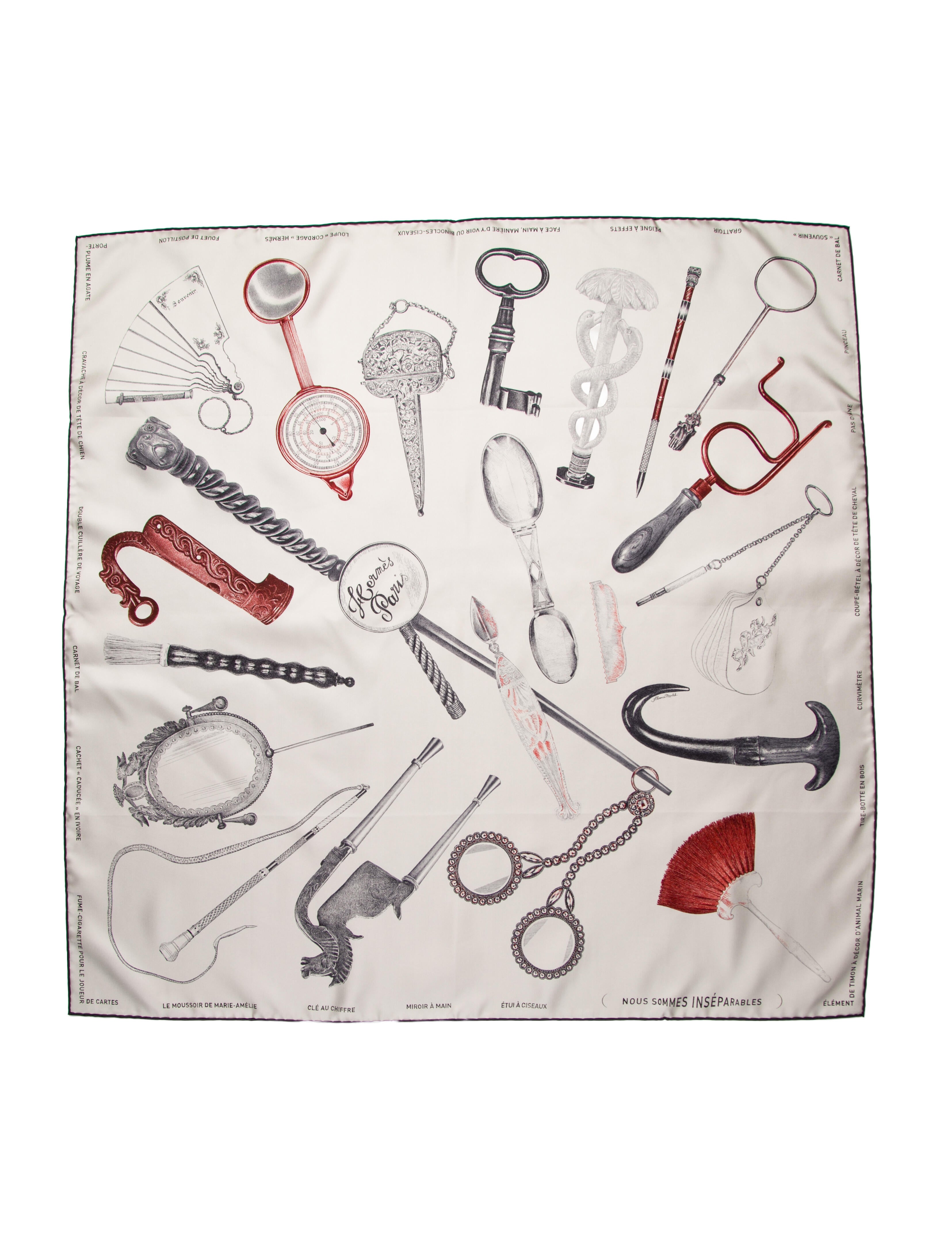 Hermès Nous Sommes Inseparables Silk Scarf w/ Tags