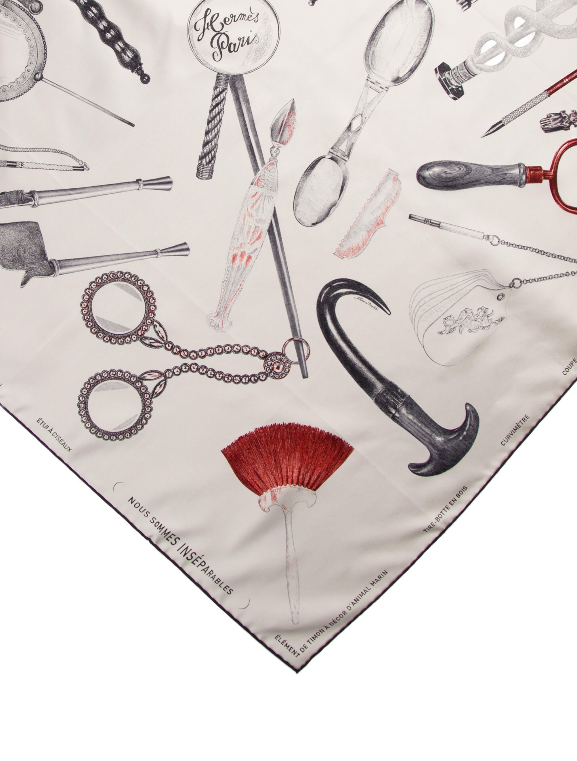 Hermès Nous Sommes Inseparables Silk Scarf w/ Tags