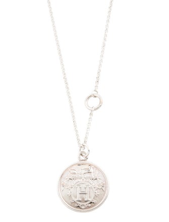Hermès Ex-Libris Long Pendant Necklace, Medium Model