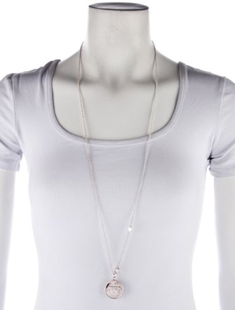 Hermès Ex-Libris Long Pendant Necklace, Medium Model