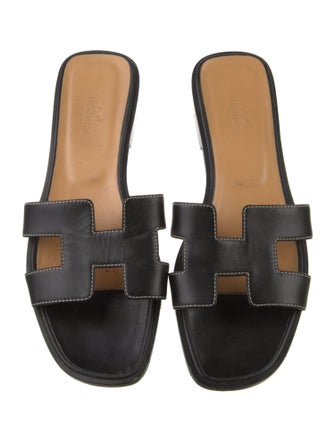Hermès Oran Leather Flats