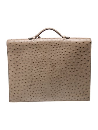 Hermès Ostrich Sac à Depeches 38