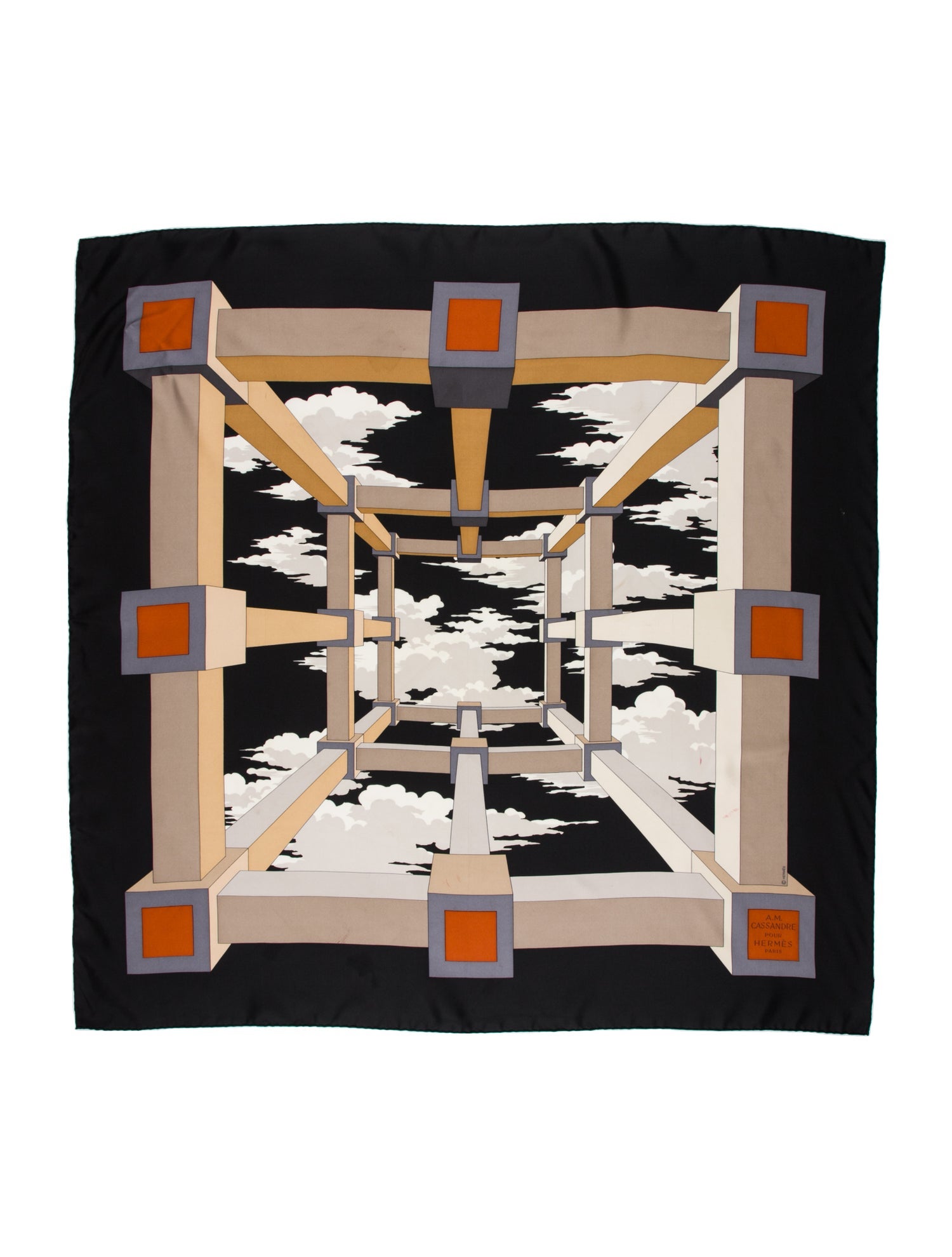 Hermès Perspective II Silk Scarf