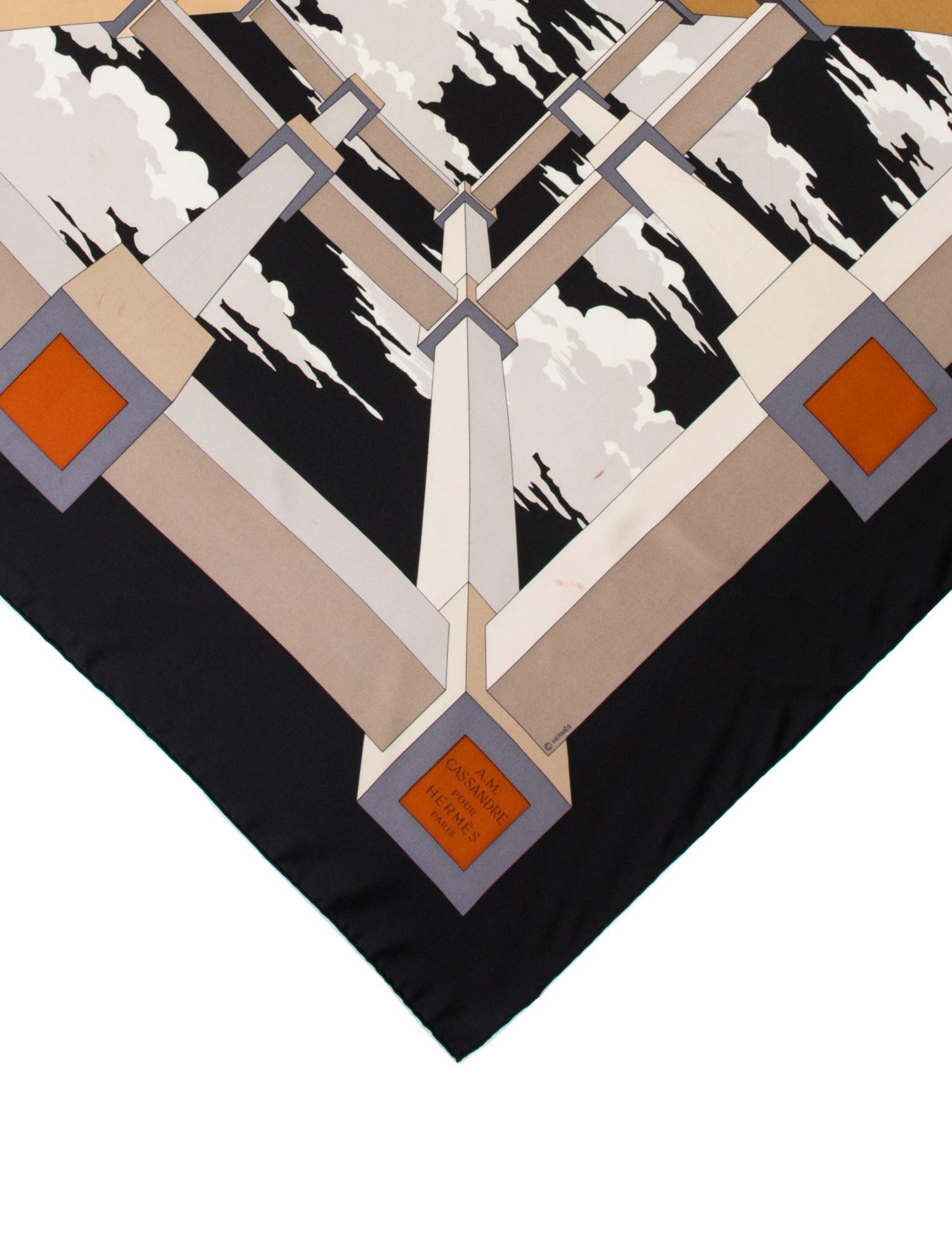 Hermès Perspective II Silk Scarf