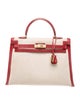 Hermès Toile & Barenia Kelly Sellier 35