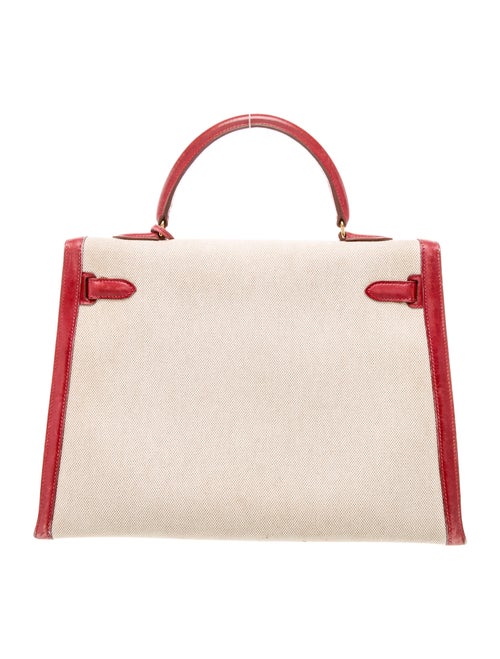 Hermès Toile & Barenia Kelly Sellier 35