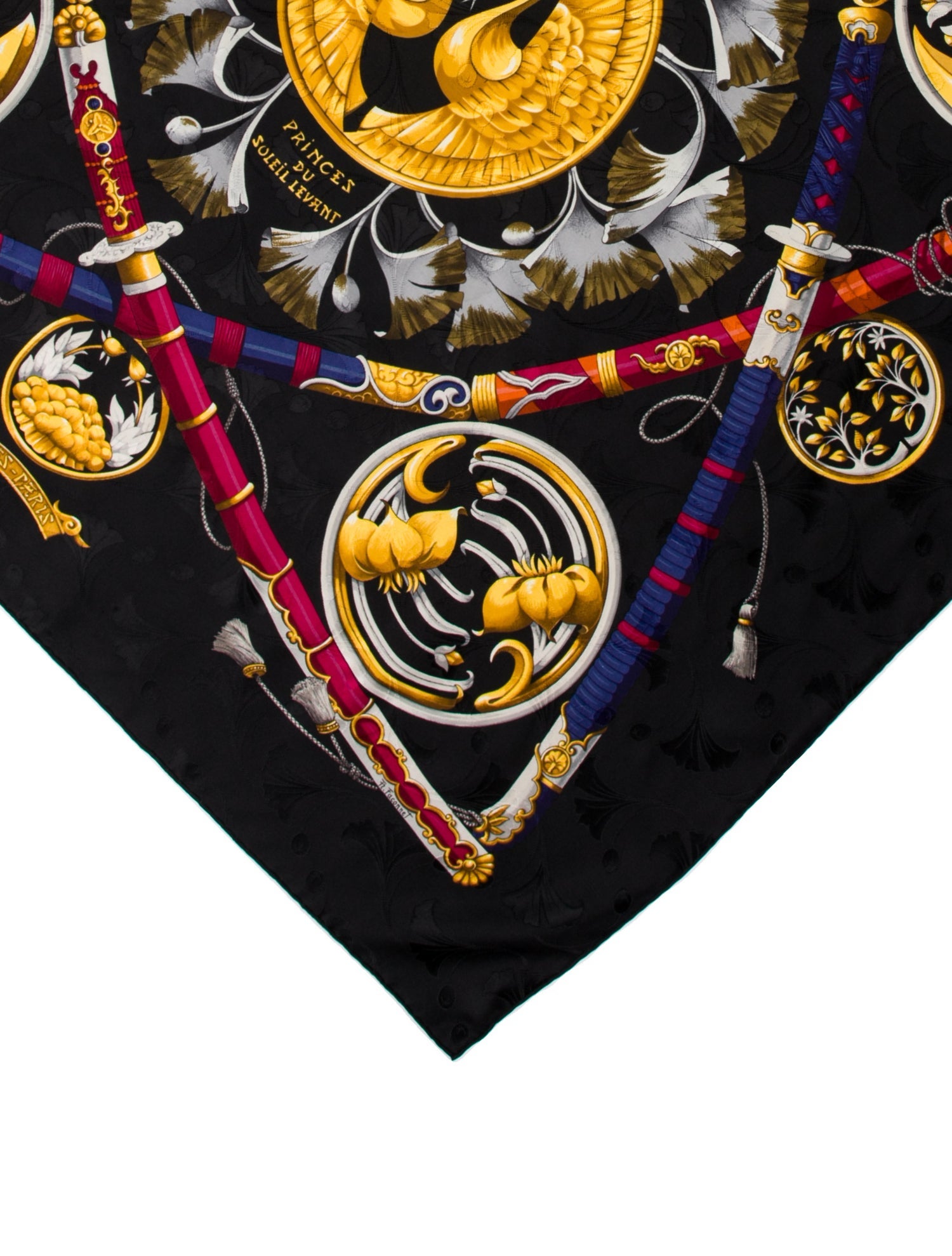 Hermès Daimyo Princes du Soleil Levant Silk Scarf