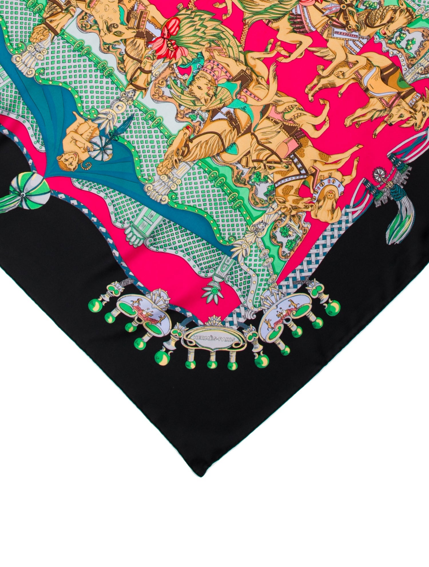 Hermès Tournez Manège Silk Scarf