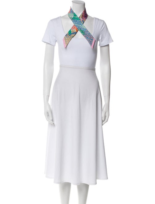 Hermès Selle de Dignitaire Plumetis Silk Twilly Scarf