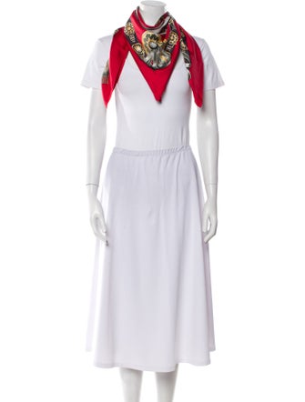 Hermès Chevaux De Trait Silk Scarf