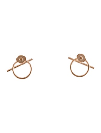 Hermès 18K Echappee Hermes Medium Model Stud Earrings