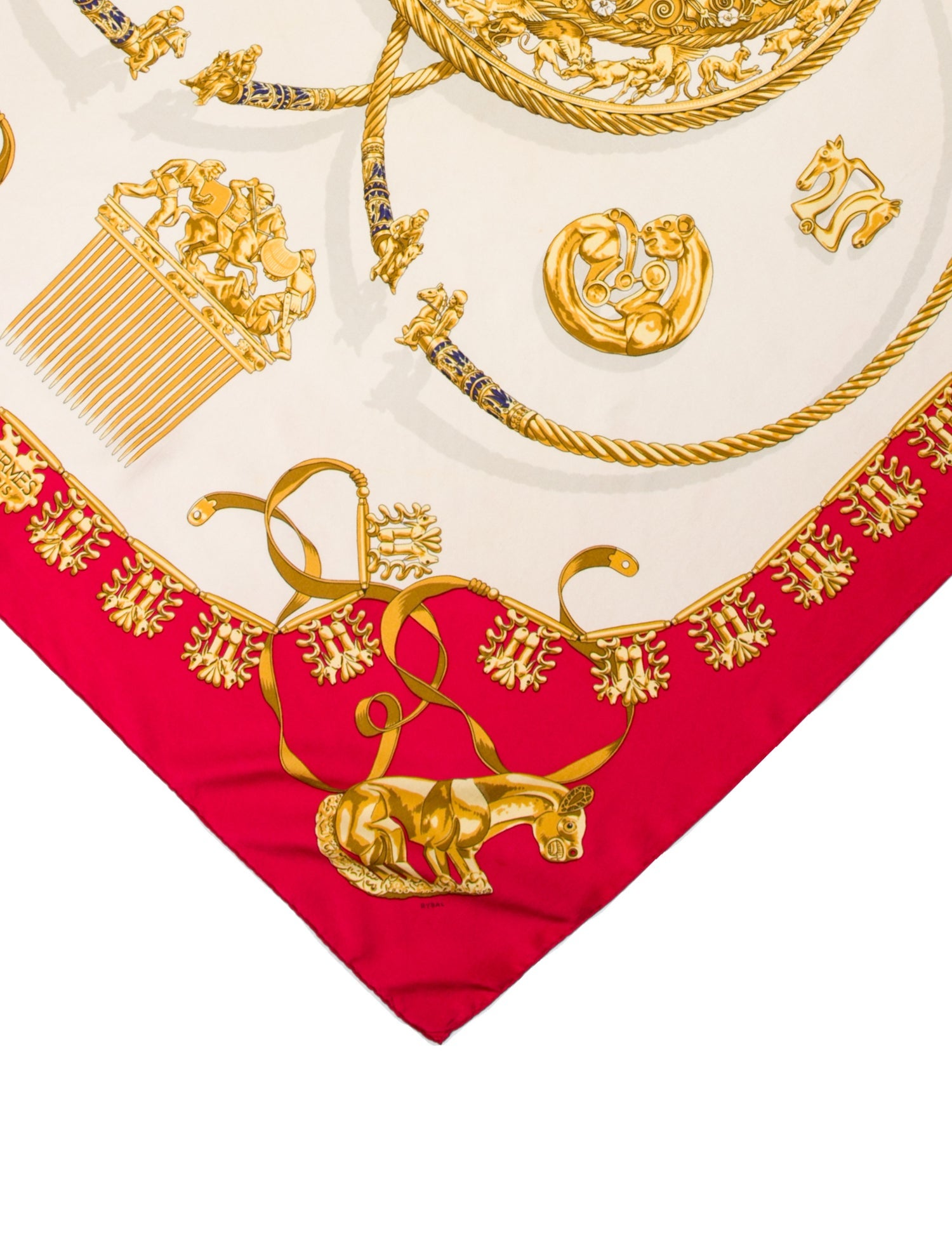 Hermès Les Cavaliers d'Or Silk Scarf