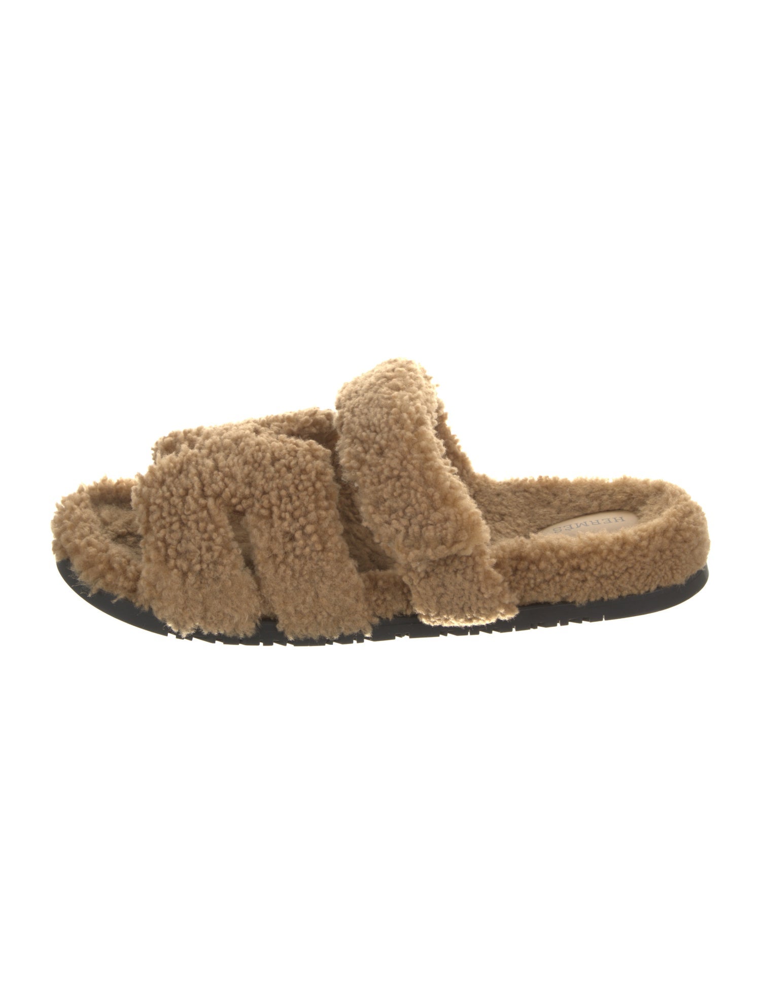 Hermès Chypre Shearling Slides